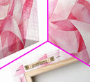 Pink Ribbon Abstract Art Canvas Print Light Pink Wall Art Minimalist Artwork Bedroom Art Above Sofa Decor Gift Idea For Her