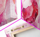 Gemstone Art Canvas Print, Pink Wall Art for Dorm, Light Pink Abstract Art, Whimsical Home Decor, Bedroom or Living Room Gift Idea