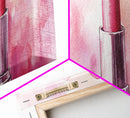 Lipstick Canvas Print, Whimsical Feminine Wall Art, Pink Abstract Makeup-Inspired Art, Bedroom or Beauty Room Gift Idea, Light Pink Decor