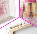 Radiant Pink Lipstick Canvas Print | Feminine Wall Art | Makeup Lover Decor | Modern Minimalist Art | Bathroom Accent | Gift Idea Her