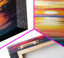 Ocean Waves, Pink Orange Sunset, Coastal Wall Art, Canvas Print, Surf Wall Art, Above Couch Art, Beach House Art