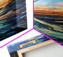 Ocean Wave, Seascape Art, Canvas Print, Nautical Decor, Coastal Painting, Blue and Green Wall Art, Surf Inspired Art
