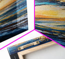 Ocean Wave Art, Surf Wall Art, Coastal Decor, Framed Canvas Print, Nautical Painting, Moody Art, Extra Wide Art, Seascape Painting
