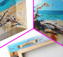 Seaside Driftwood, Nautical Wall Art, Rustic Decor, Coastal Wall Art, Beach House Art, Extra Wide Art, Canvas Print, Horizontal Wall Art