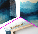 Moody Mountains, Blue Landscape, Panoramic Art, Canvas Print, Smoky Mountain Art, Extra Wide Art, Minimalist Art, Above Sofa Art