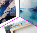 Ocean Cliffs, Seascape Painting, Nautical Decor, Coastal Landscape Art, Above Couch Art, Bedroom Art, Canvas Print, Gift Idea