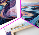 River Landscape, Abstract Art, Geometric Wall Art, Horizontal Wall Art, Extra Wide Art, Canvas Print, Living Room Art