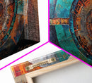 Industrial Vault, Steampunk Wall Art, Mechanical Wall Art, Extra Wide Art, Horizontal Wall Art, Framed Canvas Print, Living Room Art, Moody Art
