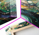 Abstract Swirling Colors Canvas Print Modern Fluid Art, Boho Home Decor, Living Room Accent, Unique Gift, Office Wall Art