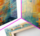 Lantern Glow Sunset Art, Warm Ambient Painting, Nautical Coastal Decor, Rustic Boho Home Wall Art, Relaxing Living Room Art