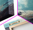 Moody Ocean Canvas Print Coastal Seascape Art, Abstract Blue Water Painting, Home Decor, Living Room Wall Art, Ocean Wall Art