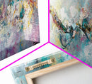 Abstract Smoke Pipe Art Canvas Print - Surreal Colorful Painting, Fantasy Wall Decor, Boho Home Aesthetic, Bar Lounge Art