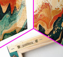 Earthy, Abstract, Swirl, Texture, Framed Canvas Print, Boho Wall Art, Warm Tones Painting, Living Room Decor, Modern Aesthetic