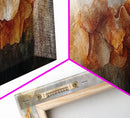 Abstract Flow, Earthy Tones, Modern Minimalist, Framed Canvas Print, Neutral Wall Art, Fall Home Decor, Office Wall Decor