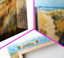 Sandy Path, Coastal Scene, Beach Landscape, Canvas Print, Nautical Wall Art, Summer Home Decor, Relaxing Art, Living Room Art