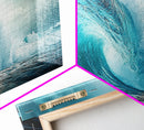 Turquoise Ocean Wave Canvas Print Coastal Photography Wall Art, Large Beach House Decor, Modern Living Room or Office Art, Gift Idea