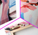 Floral Bouquet, Feminine Art, Elegant Flowers, Canvas Print, Romantic Wall Art, Pink Decor, Soft Pastel Aesthetic, Bedroom Artwork