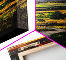 Sunset Path, Vibrant Landscape, Canvas Print, Sunset Art, Autumn Wall Decor, Nature Lover Gift, Rustic Home Art, Living Room Wall Art