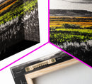 Autumn Fields, Dramatic Sky, Nature Landscape, Canvas Print, Scenic Wall Art, Rustic Home Decor, Warm Toned Painting, Living Room Art