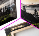 Mountain Sunset, Landscape Canvas Print, Nature Wall Art, Rustic Decor, Fall Artwork, Wilderness Painting, Living Room Wall Art