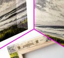 Seaside Serenity, Stormy Ocean, Beach Wall Art, Nature Inspired Decor, Moody Coastal Scene, Yellow Grass, Living Room Artwork, Canvas Print
