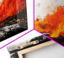 Wildfire, Abstract Art, Nature Wall Decor, Dramatic Print, Modern Art, Living Room Wall Art, Expressive Home Decor, Framed Canvas Print