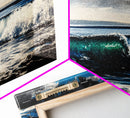 Ocean Wave, Blue Water, Seascape Painting, Canvas Print, Surf Wall Art, Beach House Decor, Coastal Living, Nautical Art, Large Wall Decor