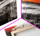 Sunset Horizon, Abstract Landscape, Fall Home Decor, Living Room Wall Art, Modern Wall Print, Nature Inspired, Framed Canvas Print