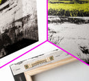 Marshland Reflections, Nature Landscape, Black and White Wall Art, Rustic Home Decor, Framed Canvas Print, Minimalist Aesthetic, Office Art