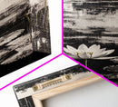 Water Lily, Tranquil Pond Scene, Zen Nature Decor, Floral Botanical Print, Relaxing Bedroom Wall Art, Framed Canvas Print