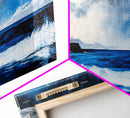 Dramatic Ocean, Seascape Painting, Beach House Decor, Canvas Print, Coastal Wall Art, Bedroom Wall Decor, Blue Wave Art, Nautical Theme