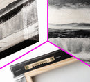 Monochrome Waves, Black and White Seascape, Ocean Art, Canvas Print, Minimalist Home Decor, Modern Coastal Wall Art