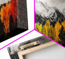 Autumn Colors, Vibrant Mountain Art, Seasonal Landscape, Framed Canvas Print, Nature Wall Art, Cabin Decor, Large Print