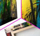 Palm Tree, Tropical Colors, Vibrant Abstract, Canvas Print, Boho Art, Modern Wall Art, Beach House Decor, Living Room Statement Piece