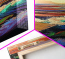 Sunset Waves, Ocean Art, Bold Coastal Seascape, Nautical Wall Decor, Vibrant Beach Vibes, Living Room Accent, Framed Canvas Print