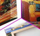 Adobe Home, Southwest Colors, Rustic Entryway Art, Framed Canvas Print, Mexican Style Decor, Boho Living Room Accent, Desert Home Art