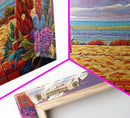Volleyball Ocean, Sunset, Framed Canvas Print, Vibrant Beach Volleyball Scene, Sporty Coastal Wall Art, Game Room Decor