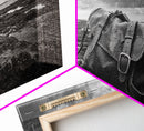 Abandoned Satchel, Coastal Mystery Art, Lost and Found Decor, Moody Beach Scene, Canvas Print, Study Wall Art, Nautical Rustic Aesthetic