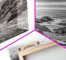 Ocean Cliffs, Rugged Coast, Seascape Photography, Travel Inspiration, Canvas Print, Hallway Wall Art, Coastal Modern Decor, Ocean View