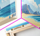 Agiba Beach, Egypt Panoramic Print, Vacation Gift, Egypt Wall Art, Beach Painting, Beach Decor, Beach Or Lakehouse Art