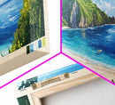Apo Island, Philippines Panoramic Print, Vacation Gift, Philippines Wall Art, Beach Painting, Beach Decor, Beach Or Lakehouse Art