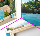 Cayo Levantado, Dominican Republic Panoramic Print, Vacation Gift, Dominican Republic Wall Art, Beach Painting, Beach Decor, Beach Or Lakehouse Art