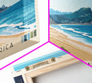 Costa da Caparica, Portugal Panoramic Print, Vacation Gift, Portugal Wall Art, Vacation Wall Art, Vacatation Memories, Beach Decor, Beach Or Lakehouse Art