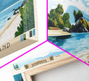Genovesa Island, Ecuador Panoramic Print, Vacation Gift, Ecuador Wall Art, Beach Painting, Beach Decor, Large Wall Art, Wood Frame Art
