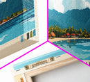 Gili Asahan, Indonesia Panoramic Print, Vacation Gift, Indonesia Wall Art, Vacation Wall Art, Vacatation Memories, Beach Decor, Beach Or Lakehouse Art