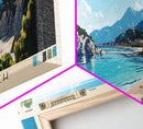 Kaputaş Beach, Turkey Panoramic Print, Vacation Gift, Turkey Wall Art, Beach Painting, Beach Decor, Beach Or Lakehouse Art