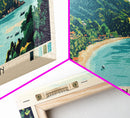 Koh Phangan, Thailand Panoramic Print, Vacation Gift, Thailand Wall Art, Vacation Wall Art, Vacatation Memories, Beach Decor, Beach Or Lakehouse Art