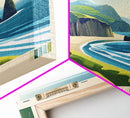 The Catlins, New Zealand Panoramic Print, Vacation Gift, New Zealand Wall Art, Beach Painting, Beach Decor, Beach Or Lakehouse Art