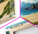 Traigh Mhor, Scotland Panoramic Beach Print, Vacation Gift, Scotland Wall Art, Framed Canvas Print, Framed Beach Painting