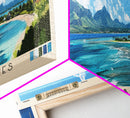 Trou aux Biches, Mauritius Panoramic Print, Vacation Gift, Mauritius Wall Art, Beach Painting, Beach Decor, Beach Or Lakehouse Art